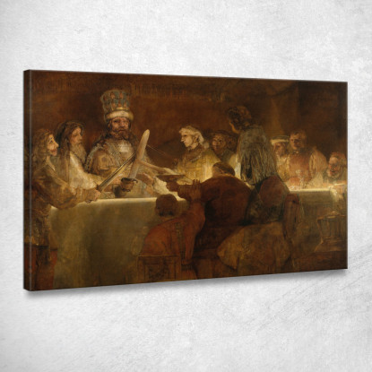 La Congiura Dei Batavi Sotto Claudio Civile Rembrandt van Rijn rvr214 quadro stampato su tela