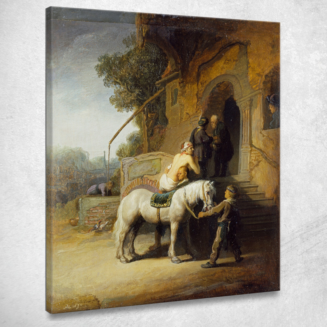 Il Buon Samaritano Rembrandt van Rijn rvr226 quadro stampato su tela