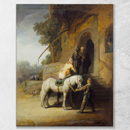 Il Buon Samaritano Rembrandt van Rijn rvr226 quadro stampato su tela