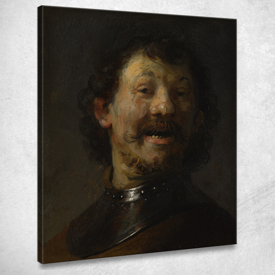 L'Uomo Che Ride Rembrandt van Rijn rvr233 quadro stampato su tela