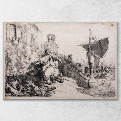 La Nave Della Fortuna Rembrandt van Rijn rvr242 quadro stampato su tela