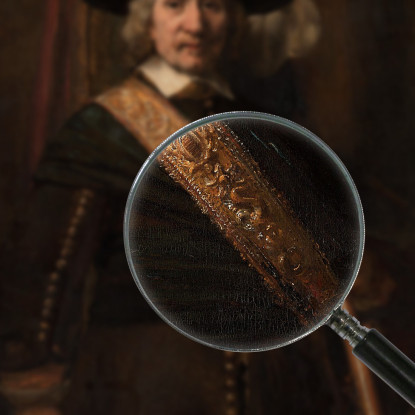 L'Alfiere Floris Soop Rembrandt van Rijn rvr244 quadro stampato su tela