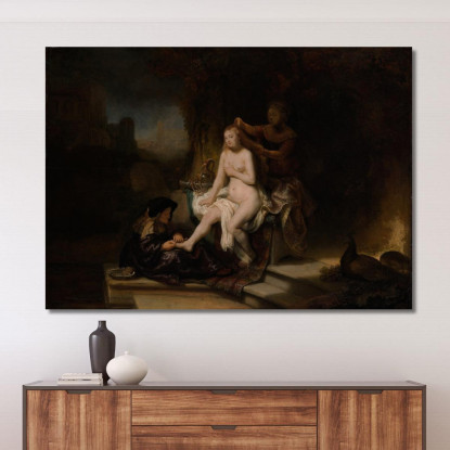 La Toilette Di Betsabea Rembrandt van Rijn rvr251 quadro stampato su tela