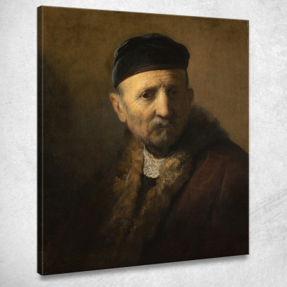 Tronie Di Un Vecchio Rembrandt van Rijn rvr264 quadro stampato su tela