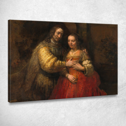 Isacco E Rebecca Rembrandt van Rijn rvr279 quadro stampato su tela