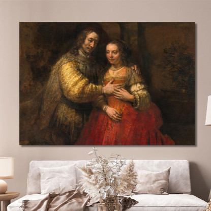 Isacco E Rebecca Rembrandt van Rijn rvr279 quadro stampato su tela