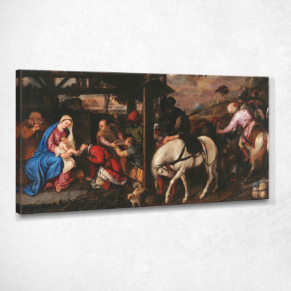 Adorazione Dei Magi Titian Tiziano Vecellio ttn4 quadro stampato su tela