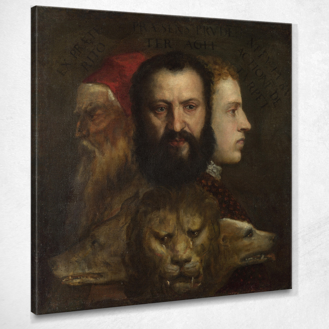 Un'Allegoria Della Prudenza Titian Tiziano Vecellio ttn5 quadro stampato su tela