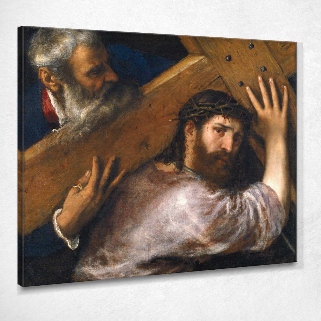 Portata Della Croce Titian Tiziano Vecellio ttn14 quadro stampato su tela