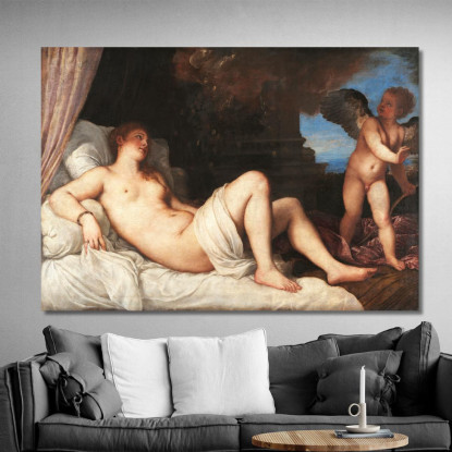 Danae 1544 Titian Tiziano Vecellio ttn17 quadro stampato su tela