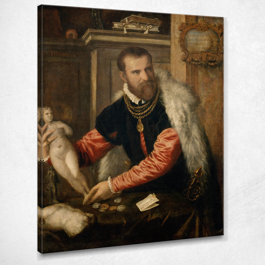 Jacopo Strada Titian Tiziano Vecellio ttn32 quadro stampato su tela