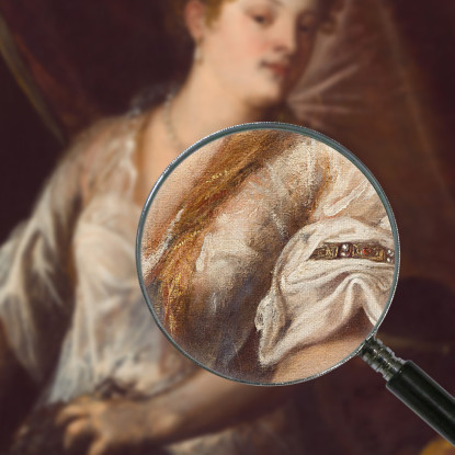 Giuditta E La Sua Serva Con La Testa Di Oloferne Titian Tiziano Vecellio ttn33 quadro stampato su tela