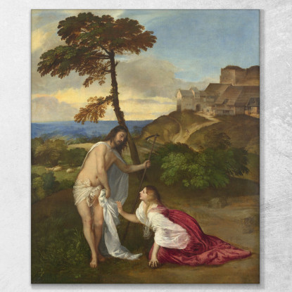 Noli E Tangere Titian Tiziano Vecellio ttn39 quadro stampato su tela