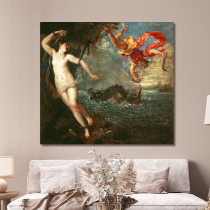 Perseo E Andromeda Titian Tiziano Vecellio ttn41 quadro stampato su tela