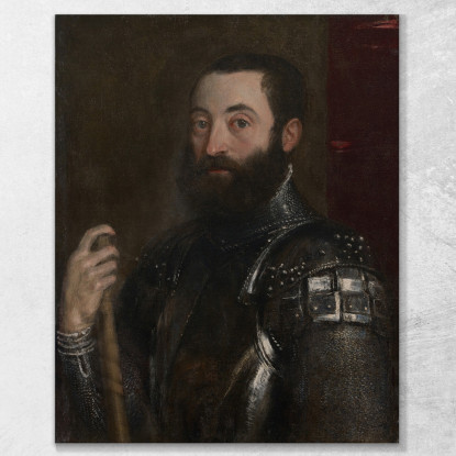 Ritratto Di Guidobaldo Ii Della Rovere Duca Di Urbino Titian Tiziano Vecellio ttn53 quadro stampato su tela