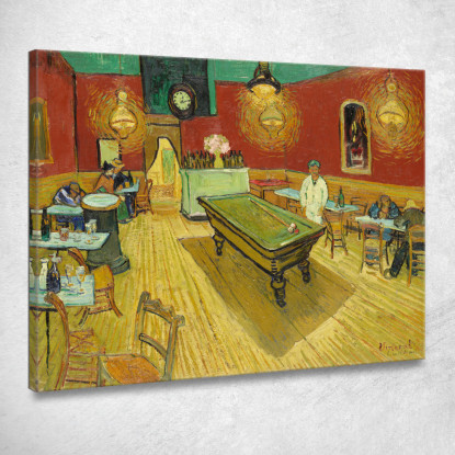 Caffè Notturno Vincent van Gogh vvg10 quadro stampato su tela