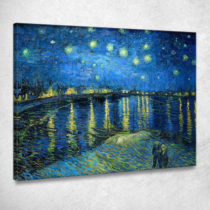 La Notte Stellata Sul Rodano Vincent van Gogh vvg20 quadro stampato su tela