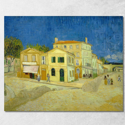 La Casa Gialla Vincent van Gogh vvg42 quadro stampato su tela