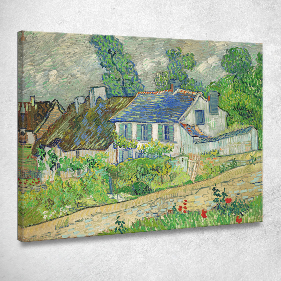 Caso A Auvers Vincent van Gogh vvg51 quadro stampato su tela