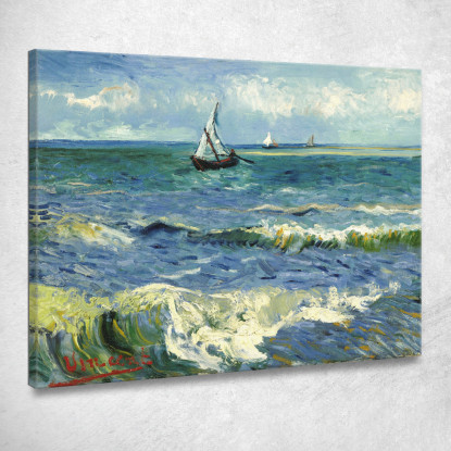 Il Mare A Les Saintes Maries De La Mer Vincent van Gogh vvg59 quadro stampato su tela