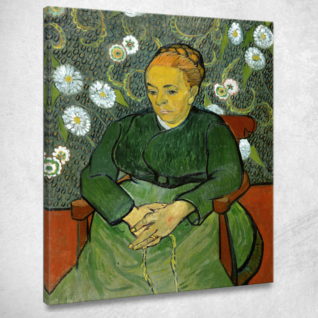 Madame Roulin Dondola La Culla Una Ninna Nanna Vincent van Gogh vvg61 quadro stampato su tela