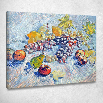 Uva Limoni Pere E Mele Vincent van Gogh vvg65 quadro stampato su tela