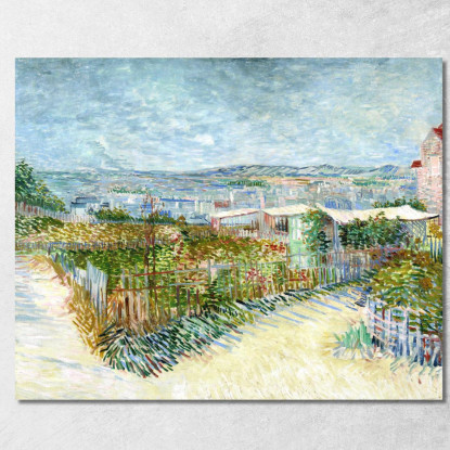 Gli Orti Di Van Gogh A Montmartre 1887 Vincent van Gogh vvg87 quadro stampato su tela