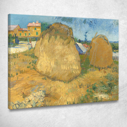 Pile Di Grano In Provenza Vincent van Gogh vvg108 quadro stampato su tela