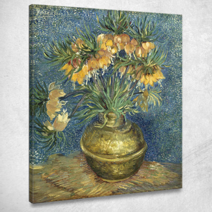 Fritillari Imperiali In Un Vaso Di Rame Vincent van Gogh vvg135 quadro stampato su tela