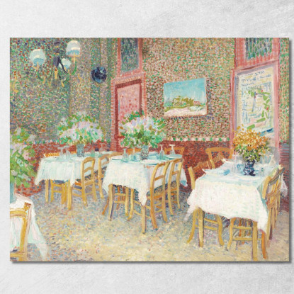 Interno Di Un Ristorante Vincent van Gogh vvg136 quadro stampato su tela