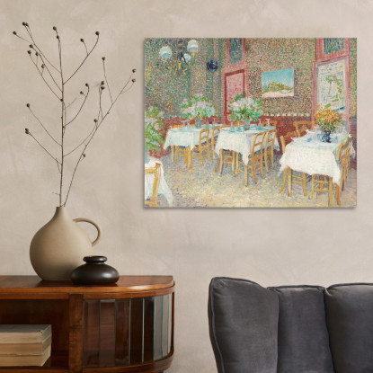 Interno Di Un Ristorante Vincent van Gogh vvg136 quadro stampato su tela