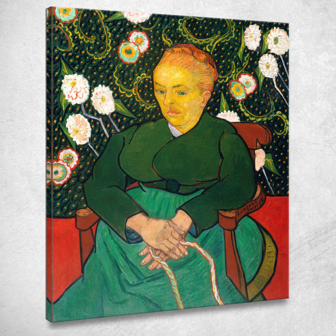 La Berceuse Donna Che Dondola Una Culla Vincent van Gogh vvg142 quadro stampato su tela