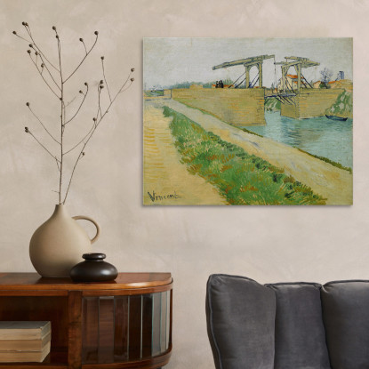 Il Ponte Di Langlois Ad Arles Vincent van Gogh vvg171 quadro stampato su tela