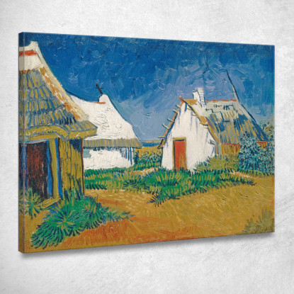 Cottage Bianchi A Saintes-Maries Vincent van Gogh vvg184 quadro stampato su tela