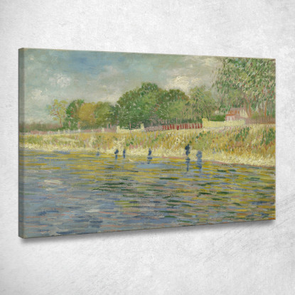 Banca Della Senna Vincent van Gogh vvg192 quadro stampato su tela