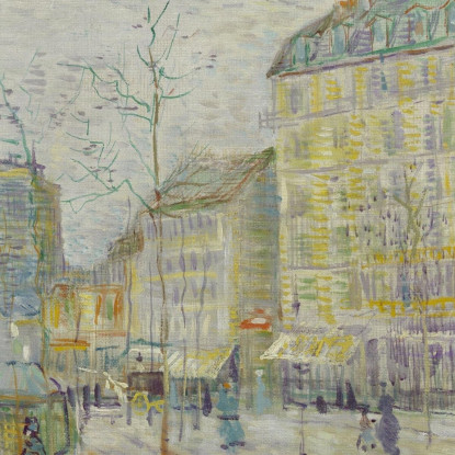 Boulevard De Clichy Vincent van Gogh vvg198 quadro stampato su tela