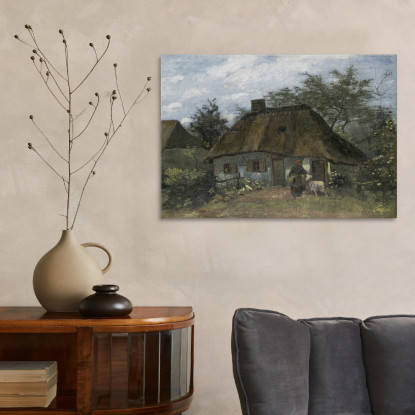 Agriturismo A Nuenen Vincent van Gogh vvg211 quadro stampato su tela