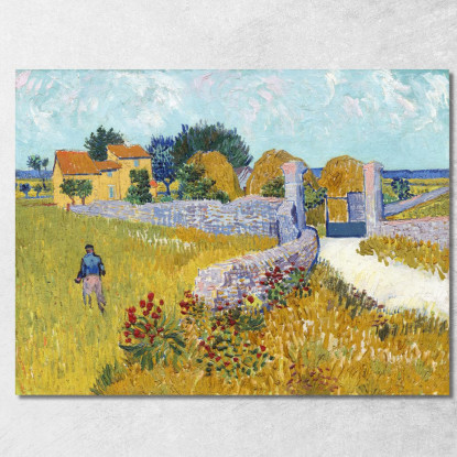 Fattoria In Provenza Vincent van Gogh vvg212 quadro stampato su tela