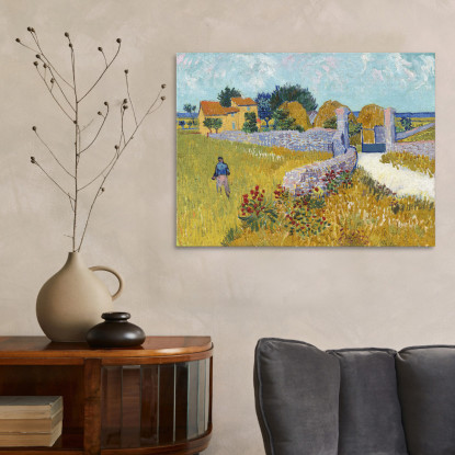 Fattoria In Provenza Vincent van Gogh vvg212 quadro stampato su tela