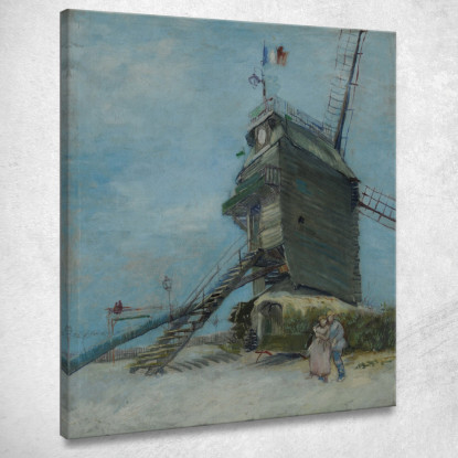 Il Moulin De La Galette Vincent van Gogh vvg237 quadro stampato su tela