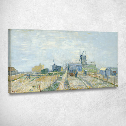 Montmartre Mulini E Orti Vincent van Gogh vvg243 quadro stampato su tela