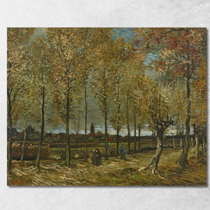 Pioppi Vicino A Nuenen Vincent van Gogh vvg259 quadro stampato su tela