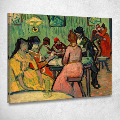 Il Bordello Le Lupanar Vincent van Gogh vvg283 quadro stampato su tela