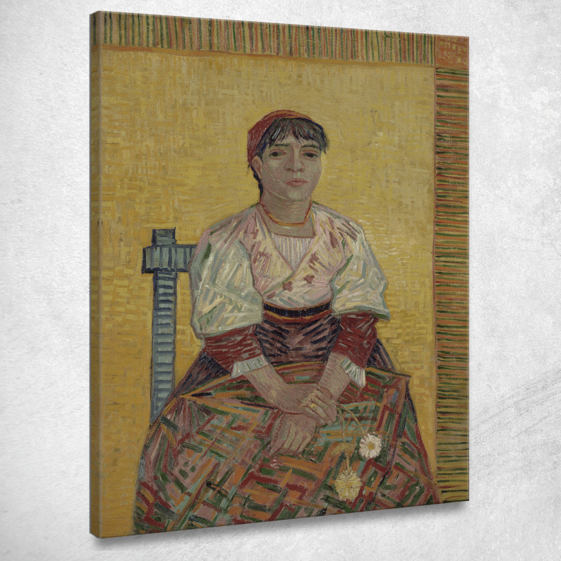 La Donna Italiana Vincent van Gogh vvg289 quadro stampato su tela