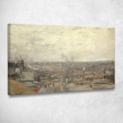 Vista Da Montmartre Vincent van Gogh vvg310 quadro stampato su tela