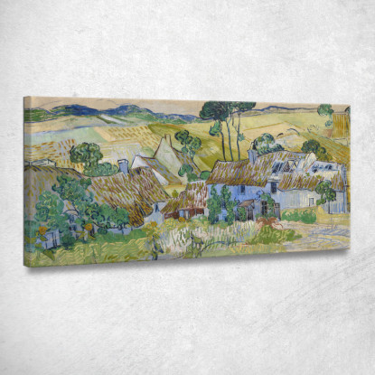 Fattorie Vicino A Auvers Vincent van Gogh vvg320 quadro stampato su tela