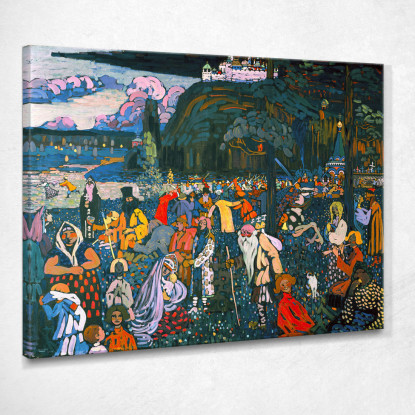 Vita Colorata 1907 Wassily Kandinsky wk33 quadro stampato su tela