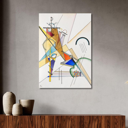 Tessuto Wassily Kandinsky wk68 quadro stampato su tela