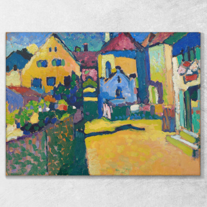 Via Verde A Murnau Wassily Kandinsky wk70 quadro stampato su tela