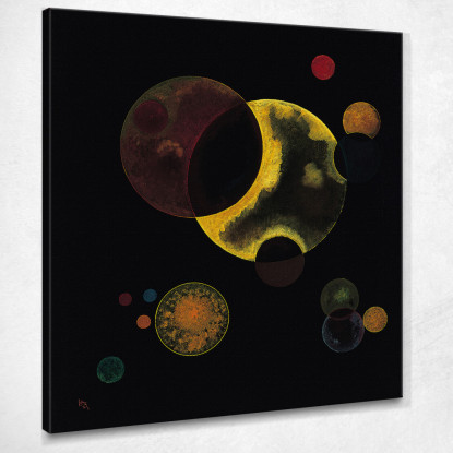 Cerchi Pesanti Wassily Kandinsky wk72 quadro stampato su tela